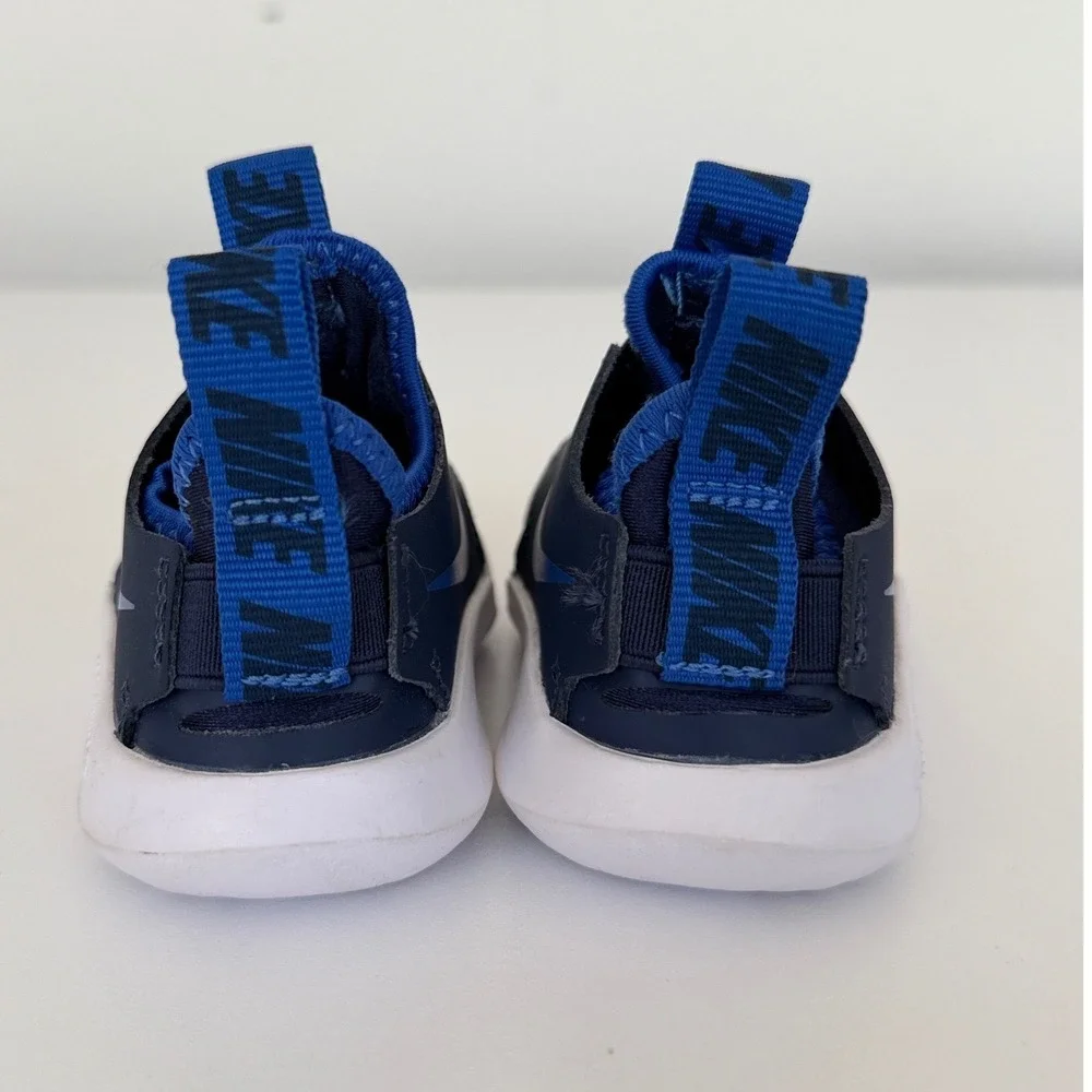 Nike Flex Runner TD Midnight Navy Imperial Blue Toddler Shoes AT4665-407 3C